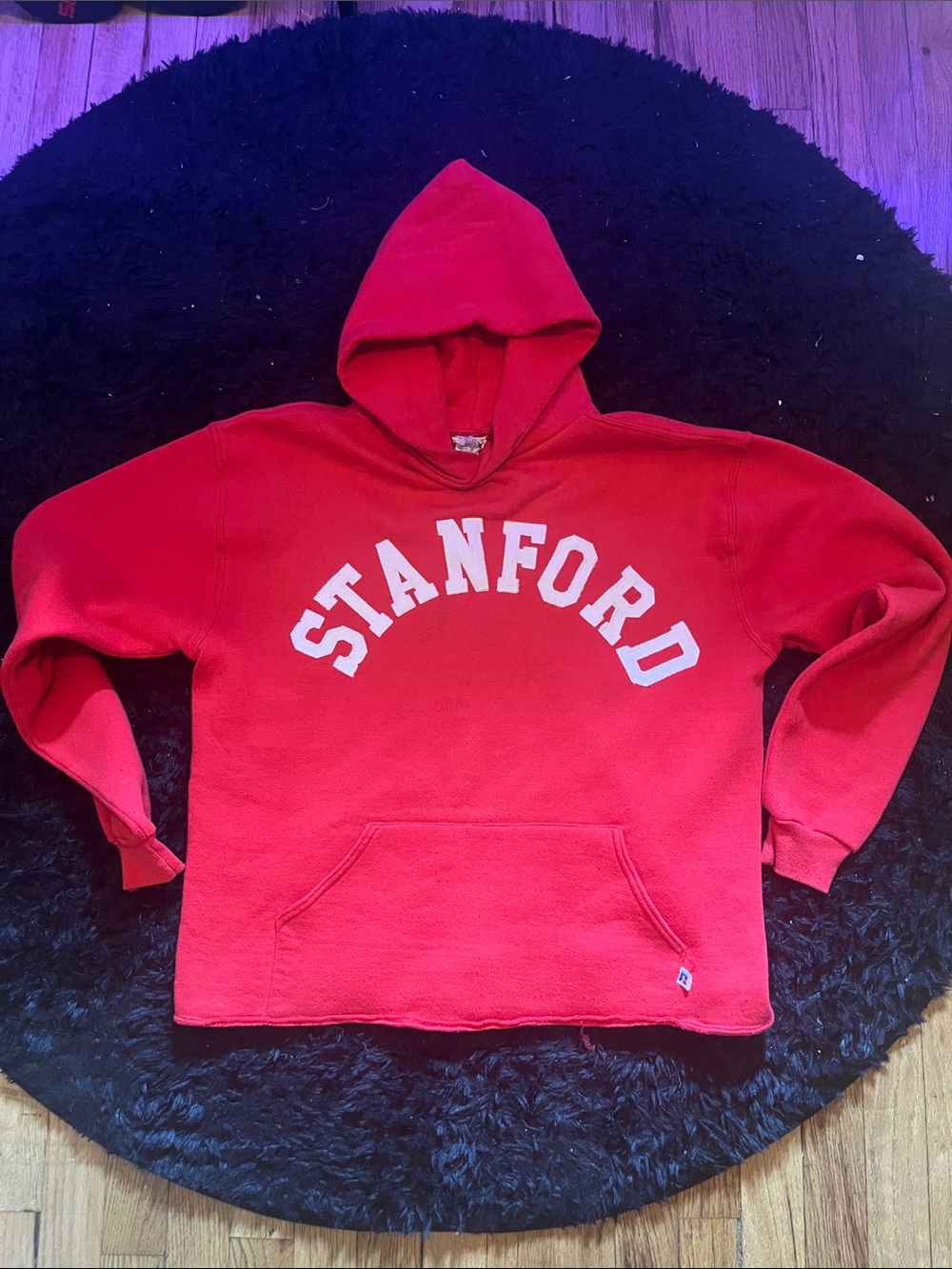 Vintage Russell Athletic Red Stanford Hoodie